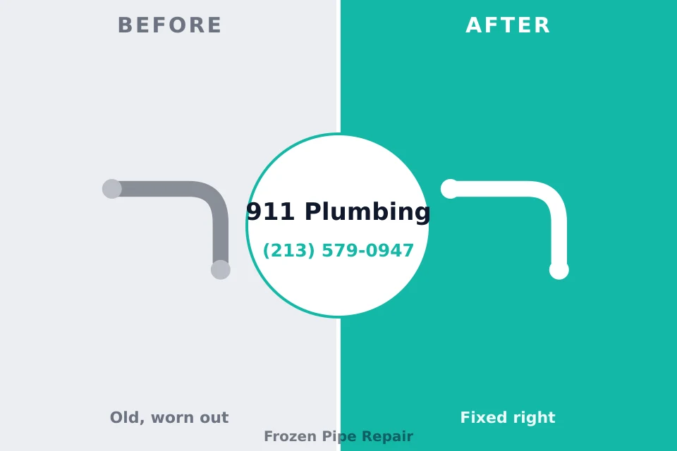 Before and after: plumbing repair New Franklin, MO